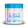 Container of Mercury Prime BCAA supplement with blue lid on a white background Muscle Mecca