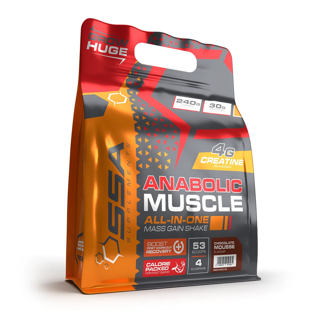 Supplement package for anabolic muscle gain on a white background SSA Anabolic Muscle Muscle Mecca