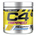 Cellucor C4 Ripped pre-workout supplement container on a white background