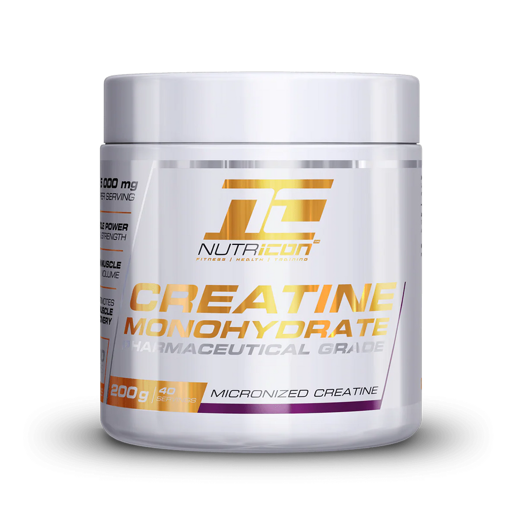 Container of Nutricon Creatine Monohydrate on a white background Muscle Mecca