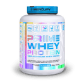 Container of Prime Whey Protein with Mercury branding on a transparent background Muscle Mecca