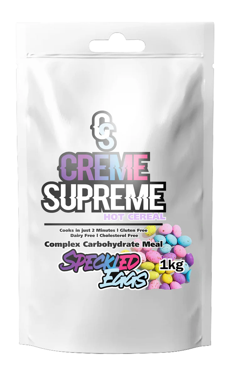 creme supreme speckled eggs  Muscle Mecca