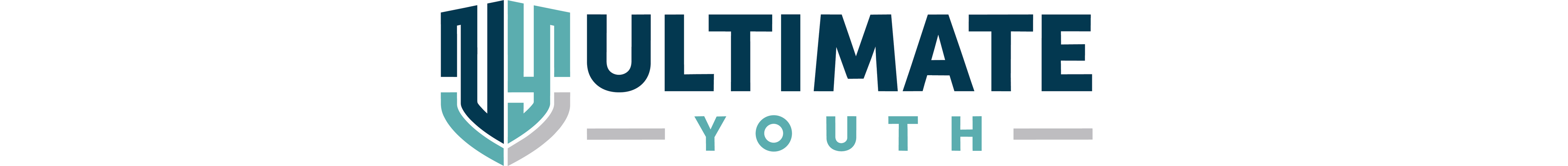 Logo for 'Ultimate Youth' with a blue and green design on a white background