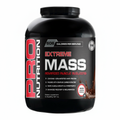 Pro Nutrition Extreme Mass supplement container on a white background Muscle Mecca