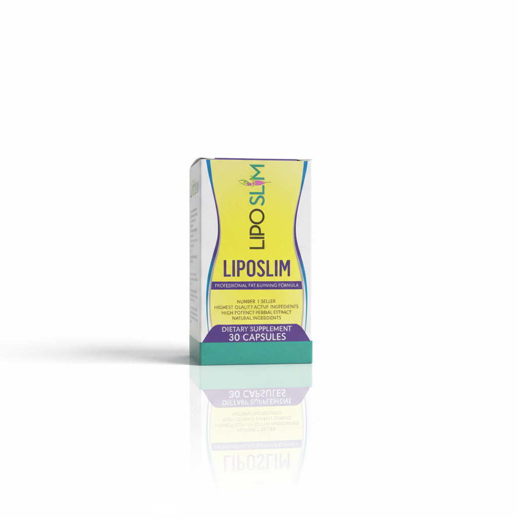Liposlim dietary supplement packaging on a white background Muscle Mecca