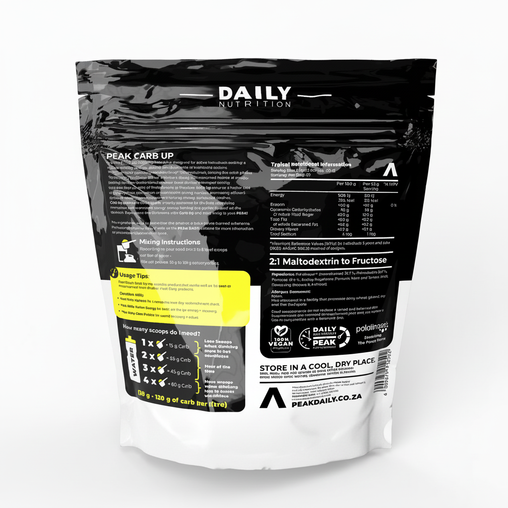 Daily Nutrition package with black and white design on a white background Muscle Mecca