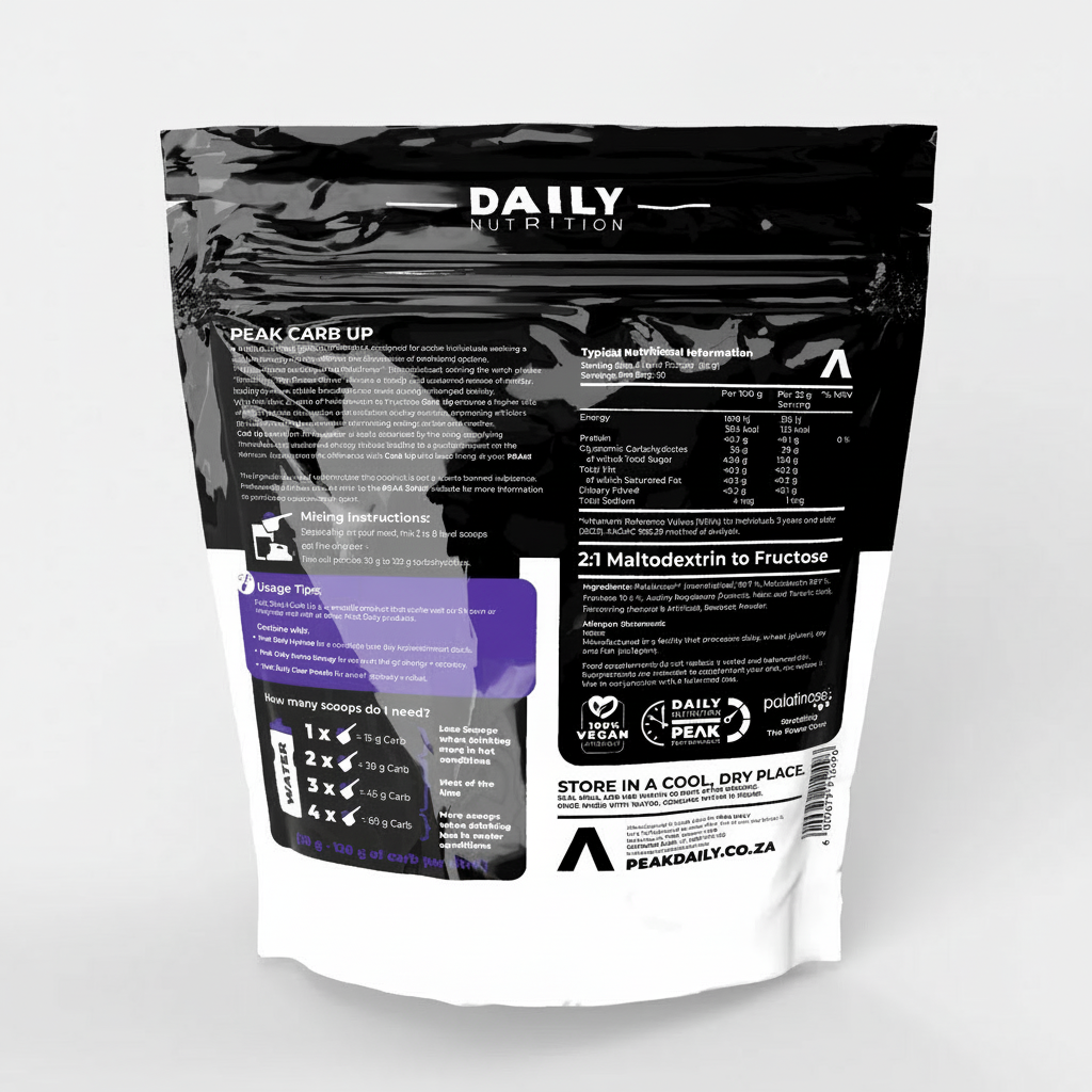 Daily Nutrition supplement package with black and white design on a white background Muscle Mecca