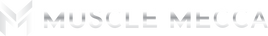 Logo of Muscle Mecca on a white background