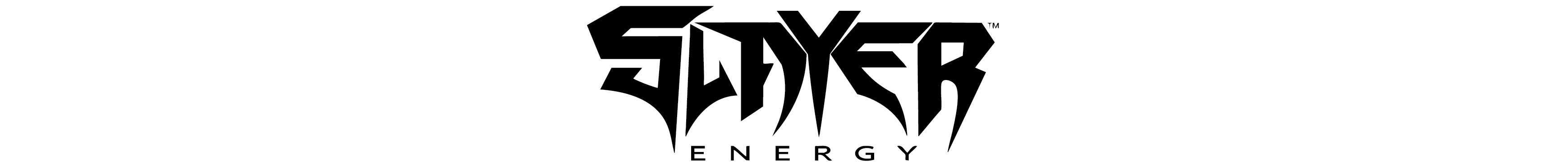 Slayer Energy logo with black text on a white background