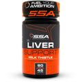 SSA Supplements Liver Support Milk Thistle bottle on a white background